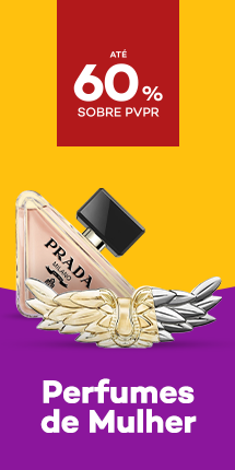 Perfumes de Senhora com destaque promocional de at&eacute; 60% sobre pre&ccedil;o de Venda ao P&uacute;blico Recomendado